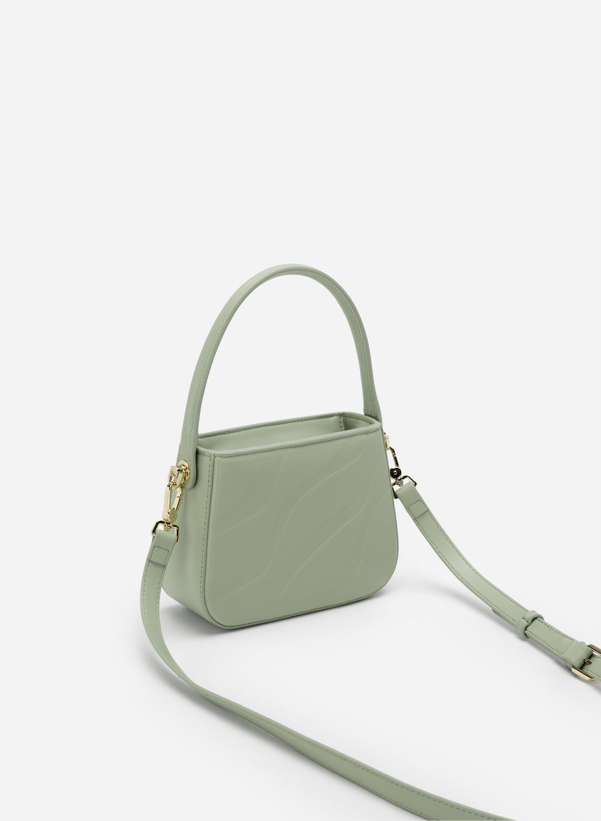Borsa con Manico e Tema Onde Nera