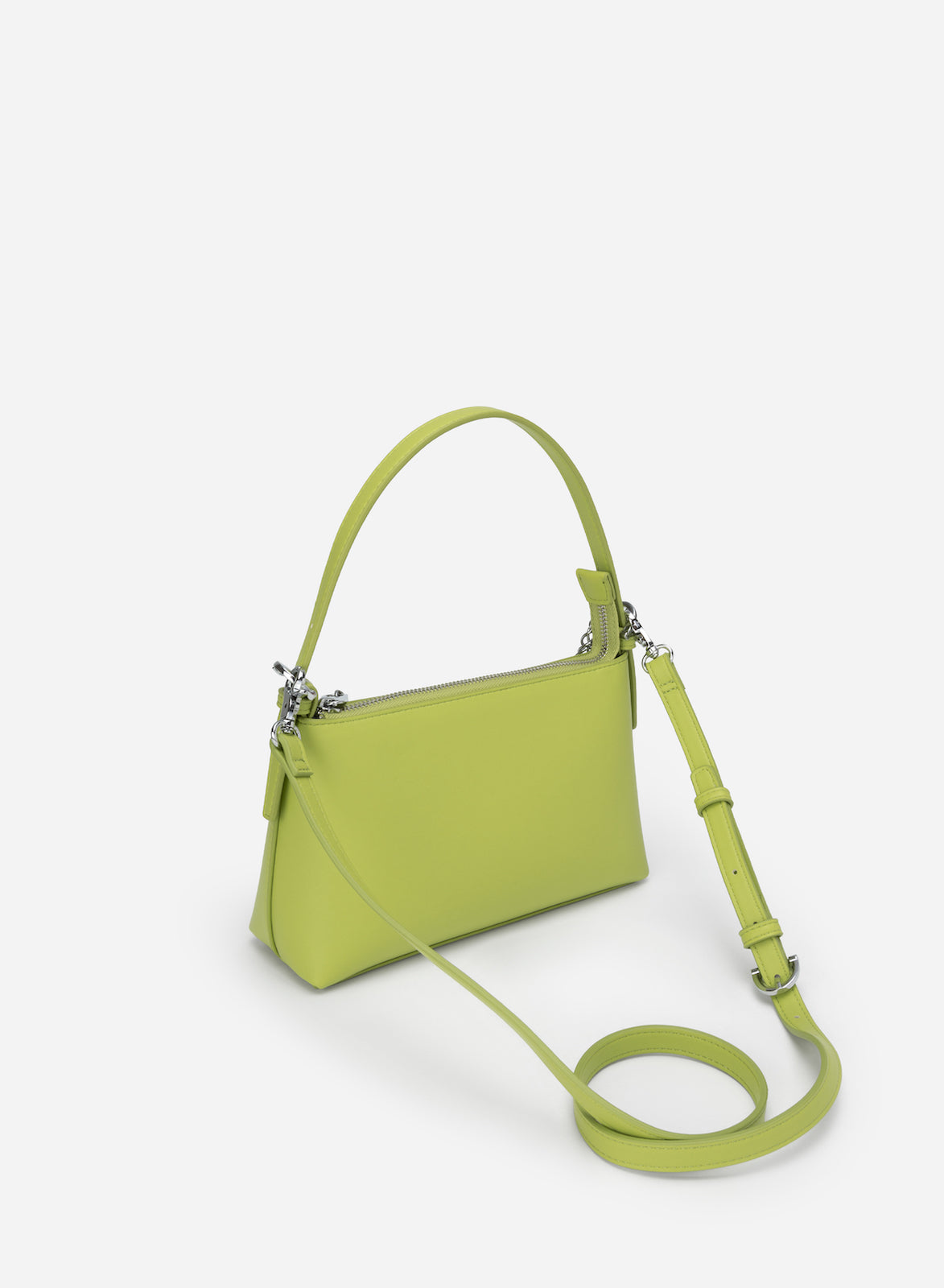 Borsa con Logo Rettangolare Verde Lime