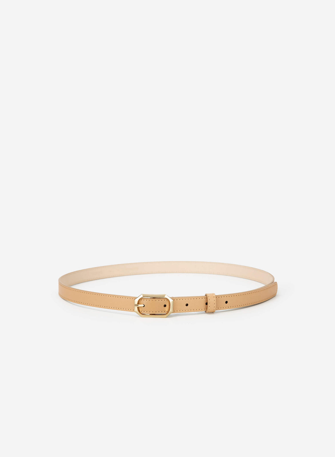 Cintura Bianca Elegante con Fibbia Dorata