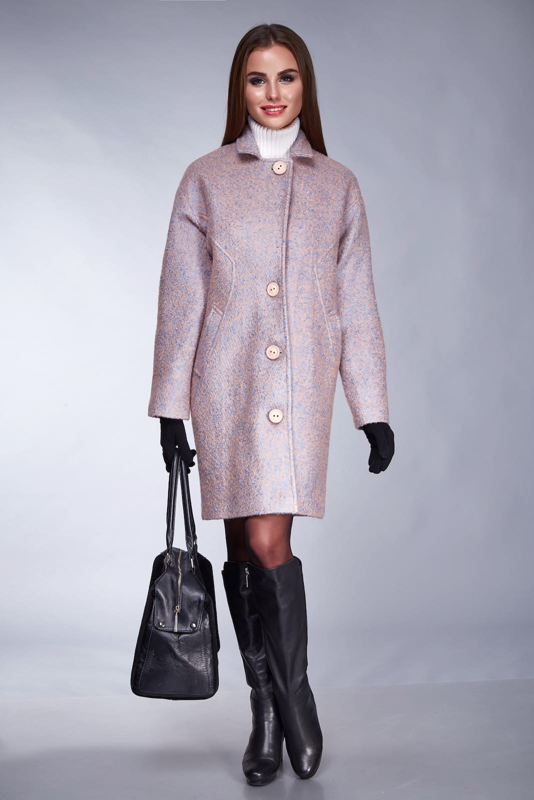 Cappotto in Kashmir con tasche laterali