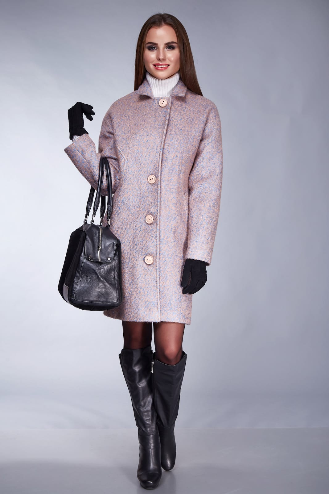 Cappotto in Kashmir con tasche laterali