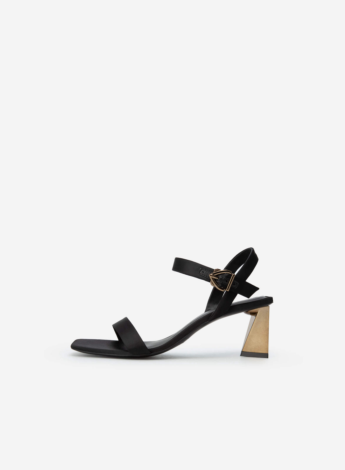 Scarpe con Tacco in Legno e Cavigliera