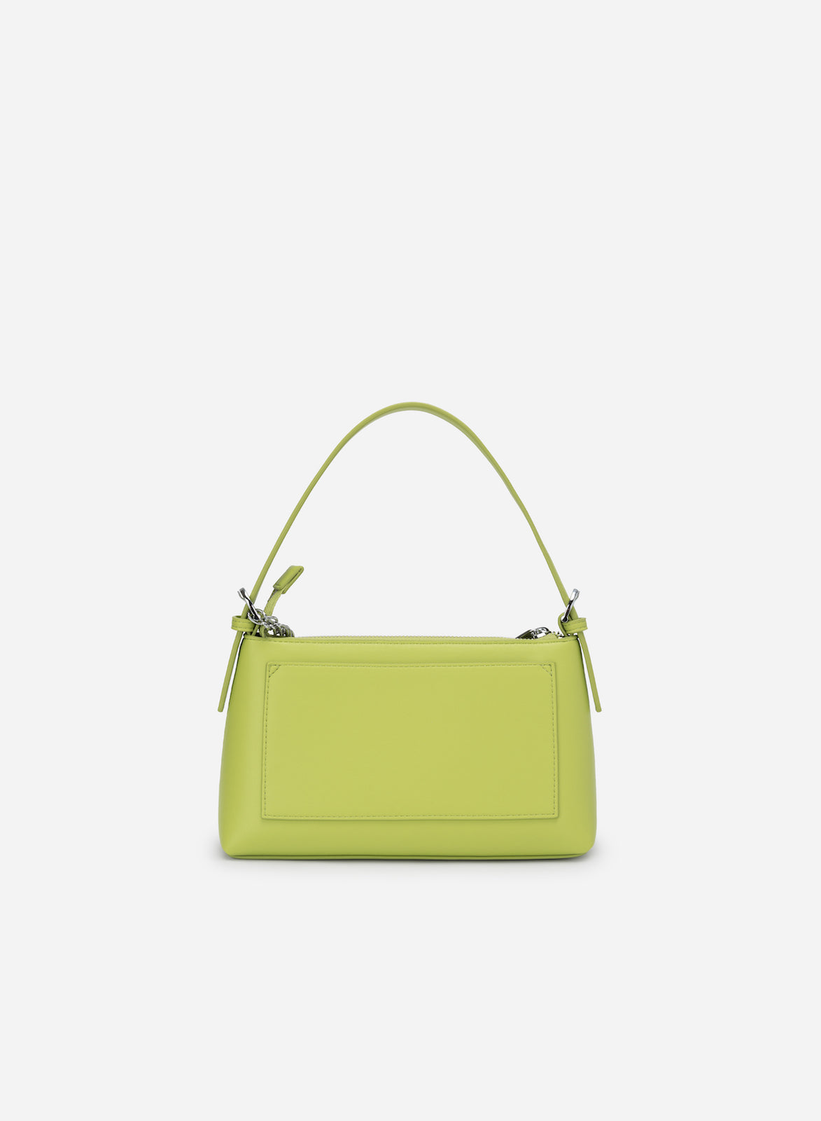Borsa con Logo Rettangolare Verde Lime