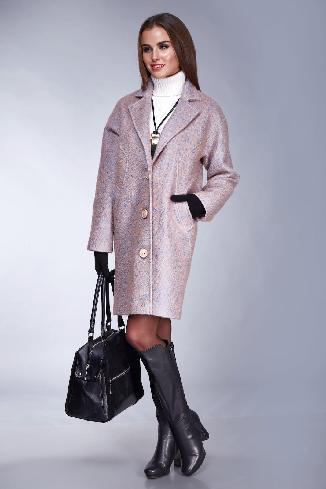 Cappotto in Kashmir con tasche laterali