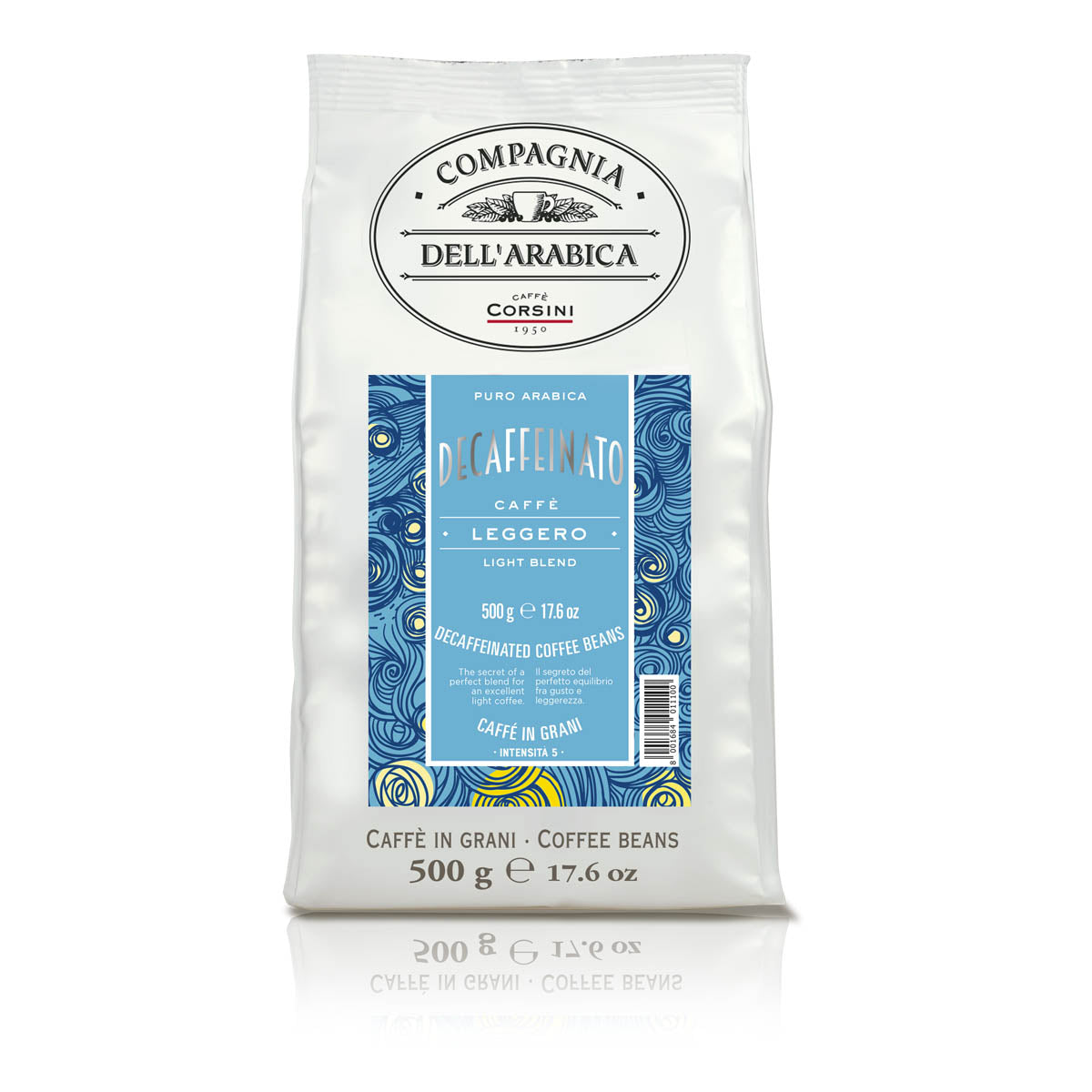 Caffè in grani | Decaffeinato | 100% Arabica | 500g