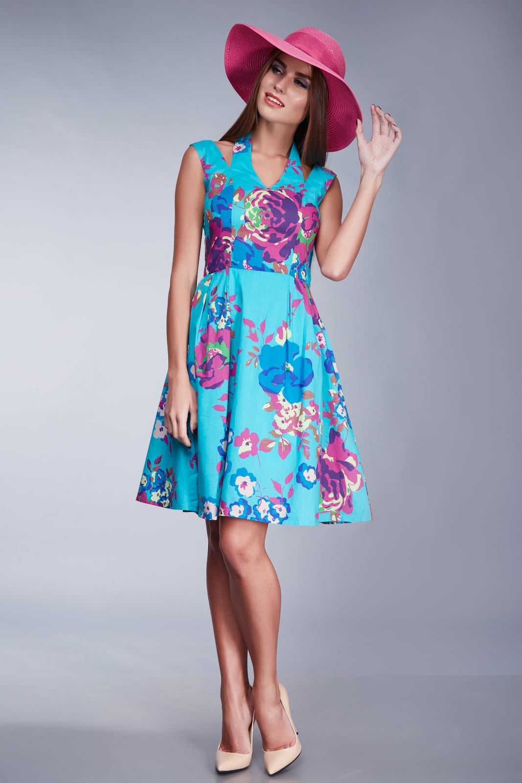 Vestito con Doppie Spalline