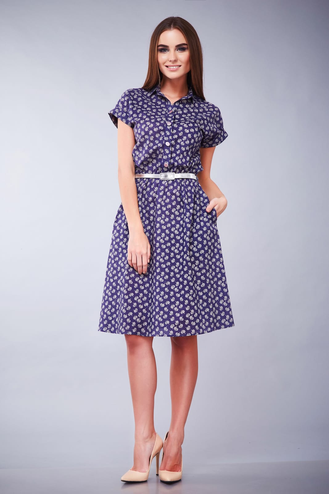 Vestito con Petali Accoppiati