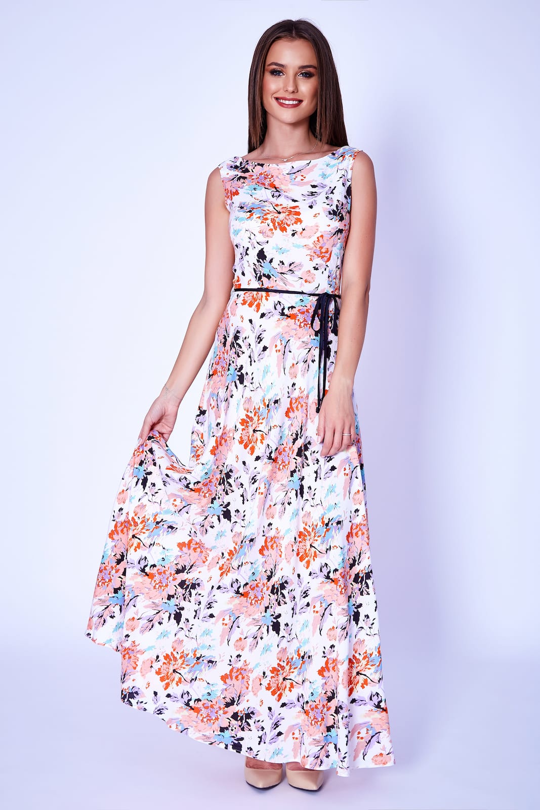 Vestito Relaxed con Grafiche Floreali
