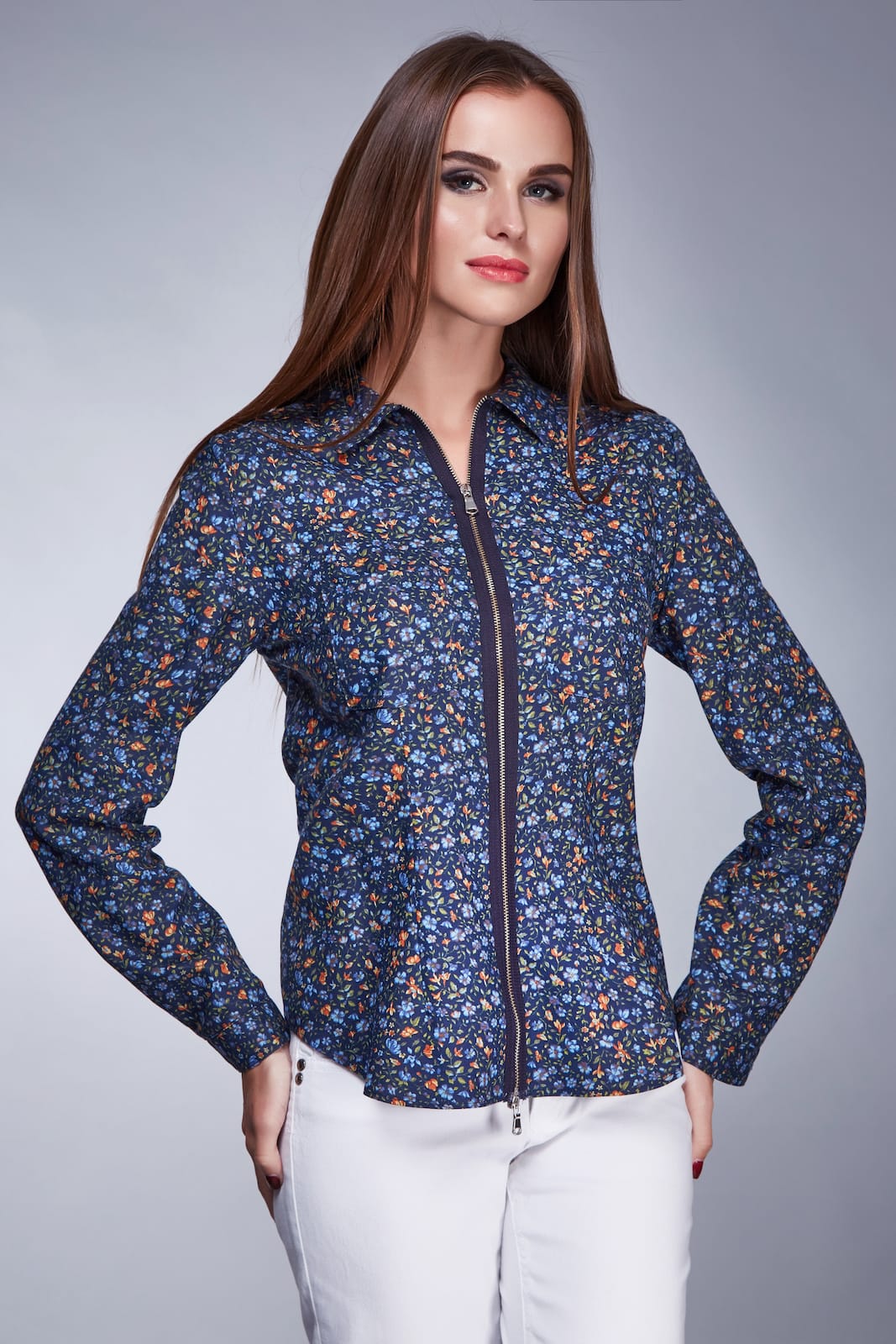 Giacca sportiva con tema floreale