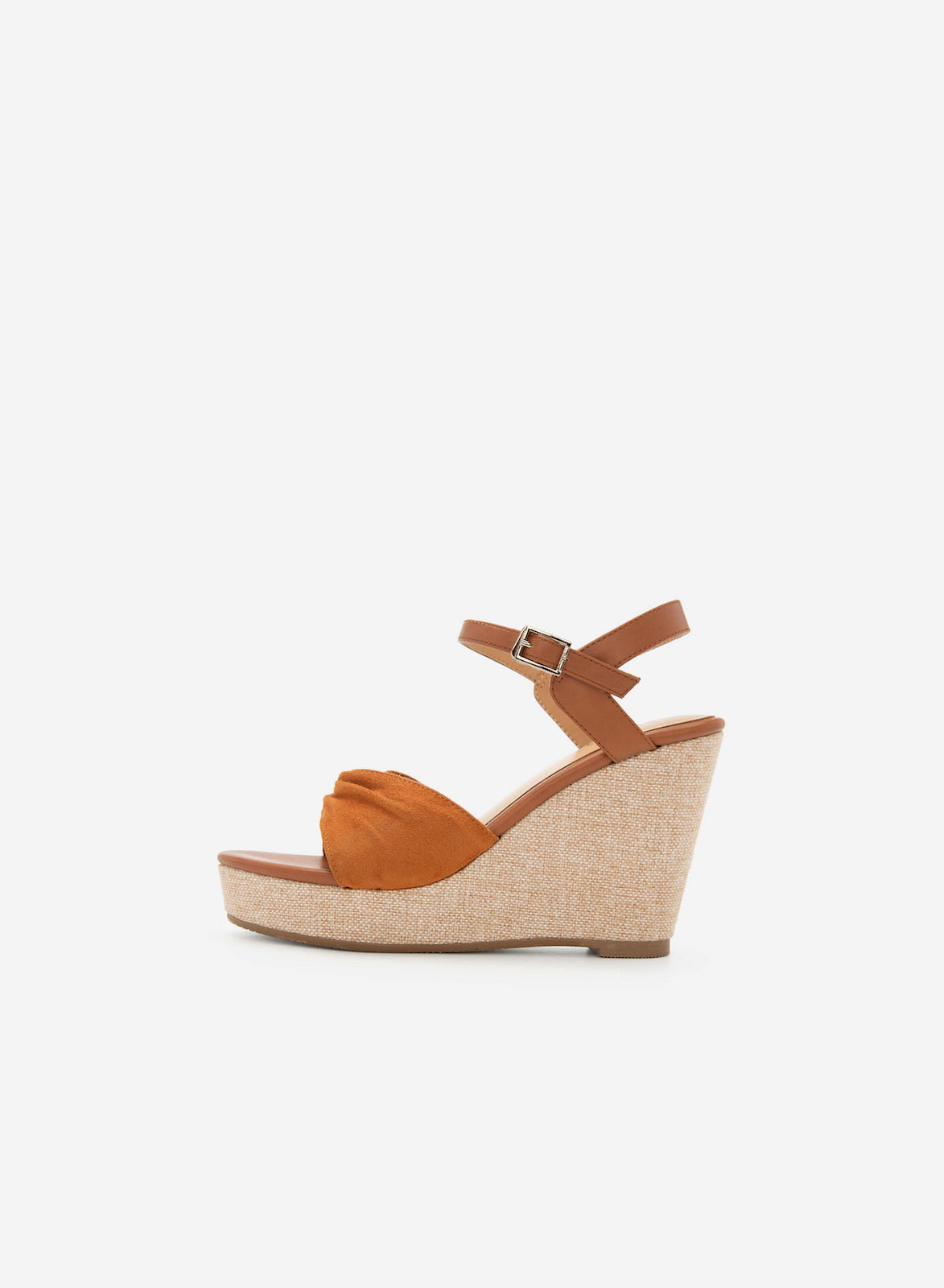Scarpe con Tacco Rivestito Marroncino