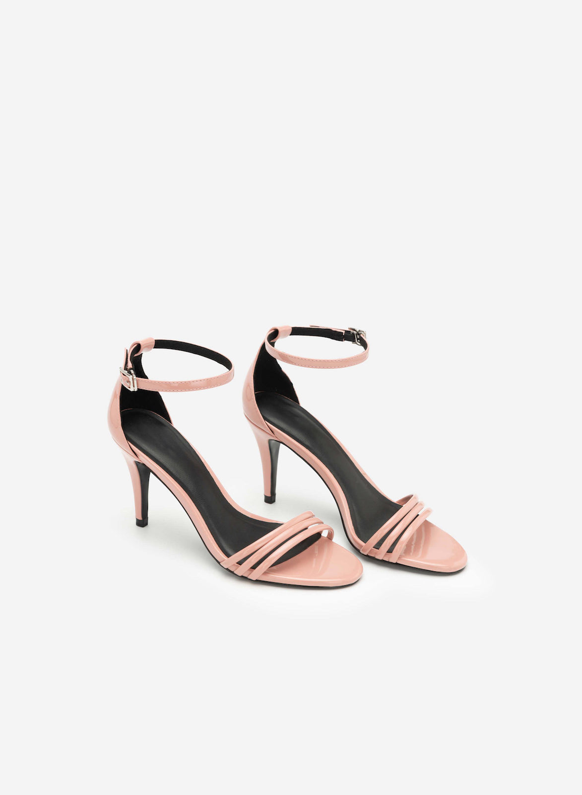 Tacco Elegante con Cavigliera Rosa Luccicante