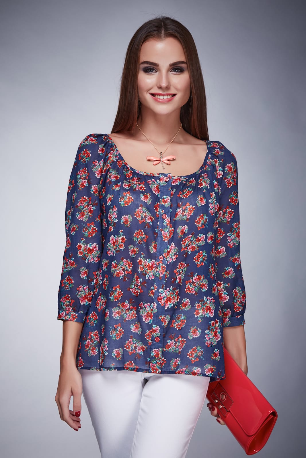 Camicia con maniche a 3/4